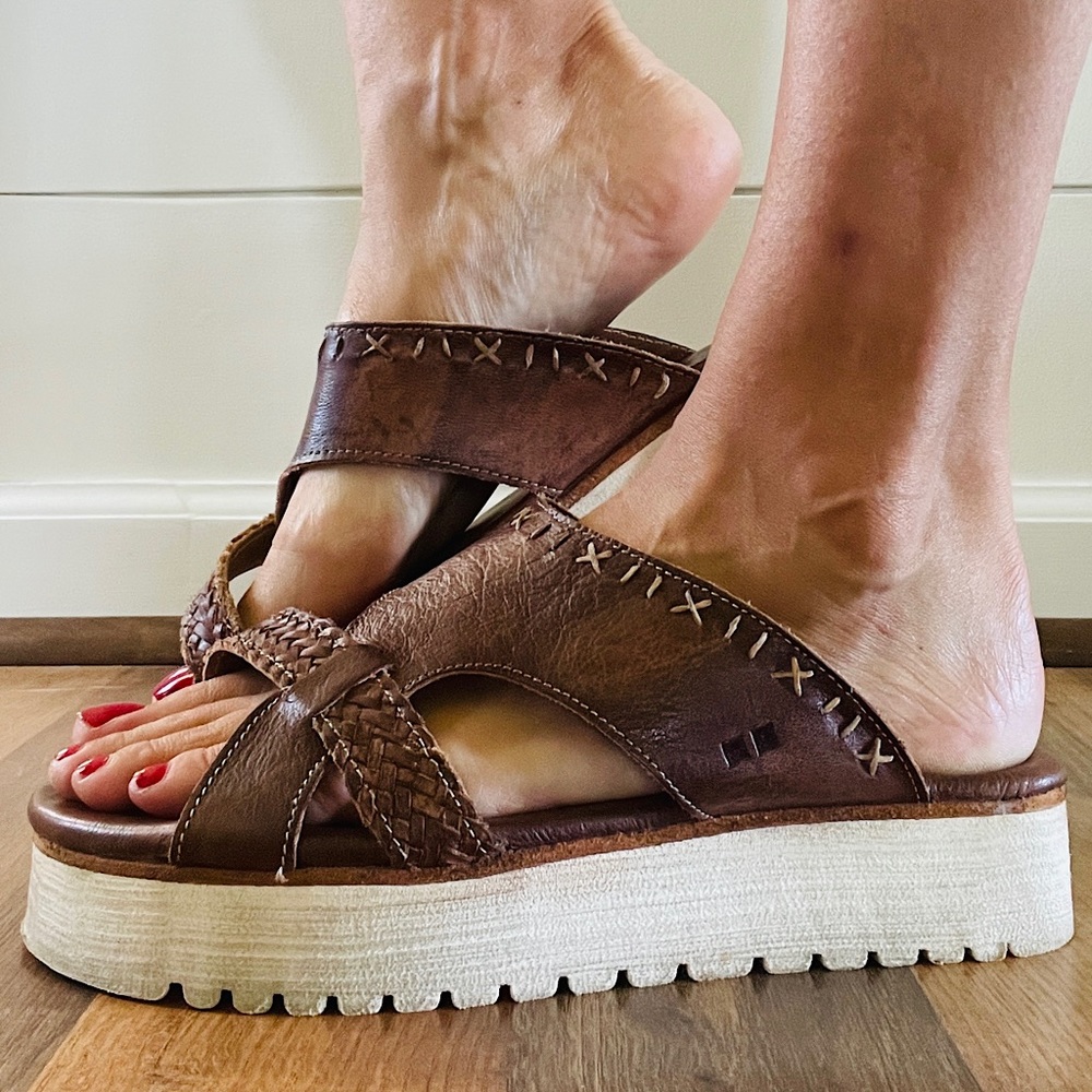 Bed Stu - Tiny Teak Driftwood Sandal - Size: 9